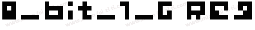 8_bit_1_6 Regular字体转换